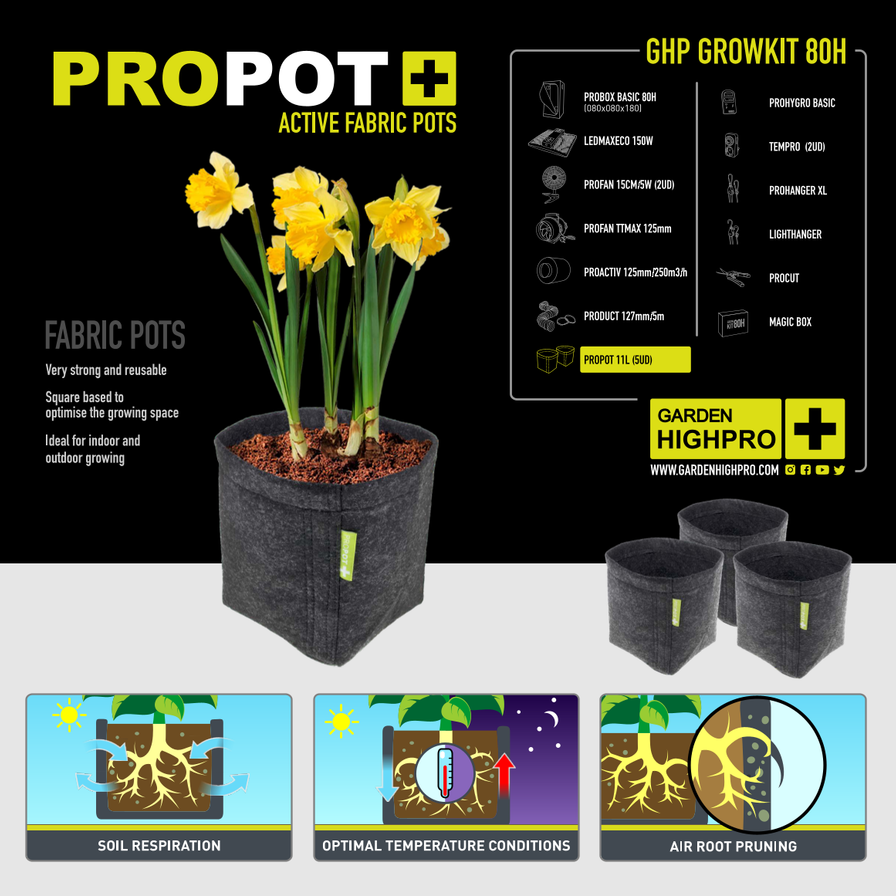 Growbox Komplettset 80x80