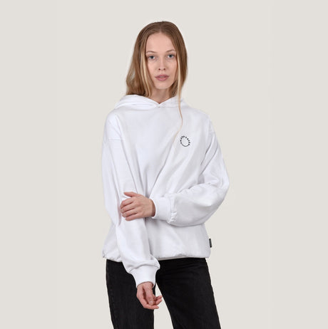 HAPPY 420  - White Oversize Hoodie