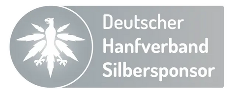 Logo des "Deutscher Hanfverband" in Silber