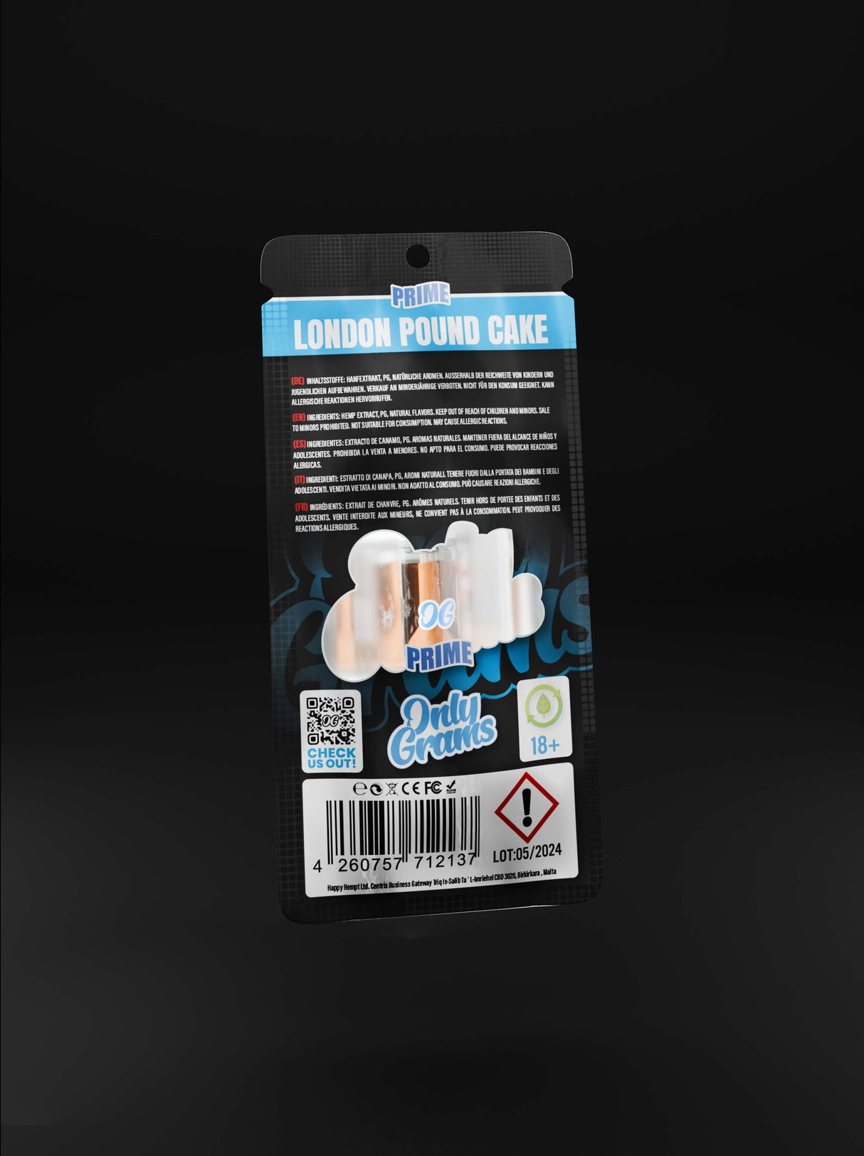 London Pound Cake CBD Kartusche